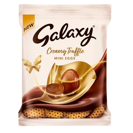 Galaxy Creamy Truffle Mini Eggs - 74g imported British grocery product available in Canada
