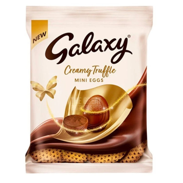 Galaxy Creamy Truffle Mini Eggs - 74g imported British grocery product available in Canada