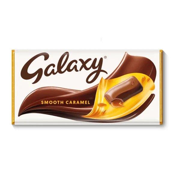 Galaxy Smooth Caramel Bar - 135g imported British grocery product available in Canada