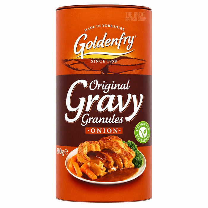 Goldenfry Onion Gravy - 300g, front view of the product packaging