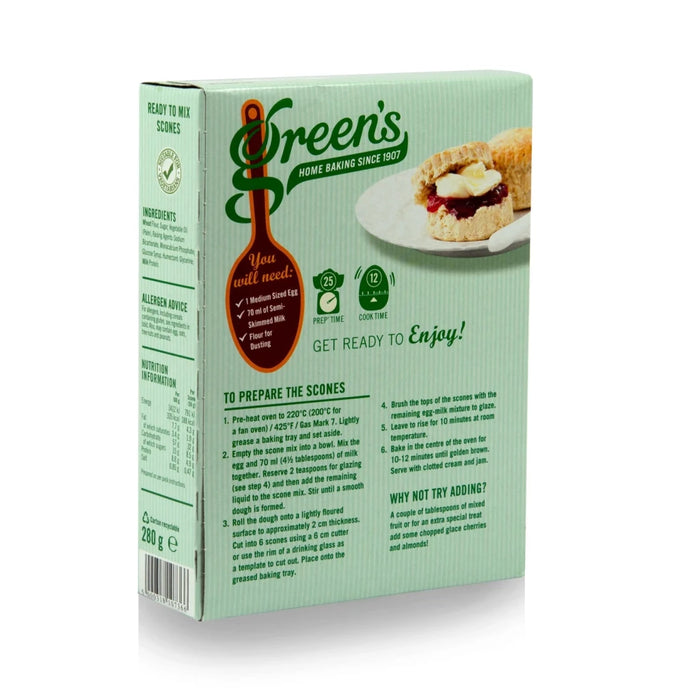 Green's Classic Scone Mix - 280g imported British grocery product available in Canada