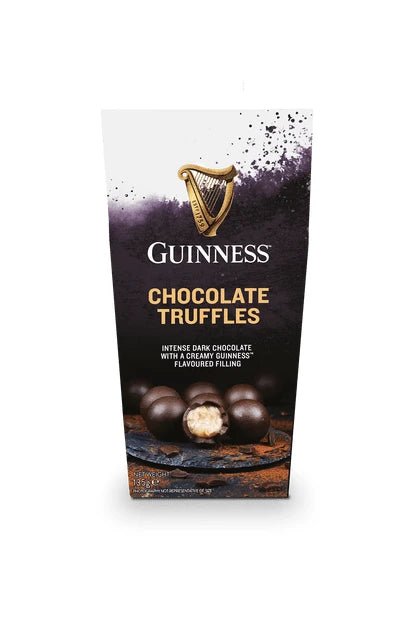 Guinness Chocolate Truffles Carton - 135g imported British grocery product available in Canada