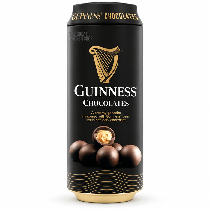 Guinness Truffle Can - 125g, front view of the UK packaging