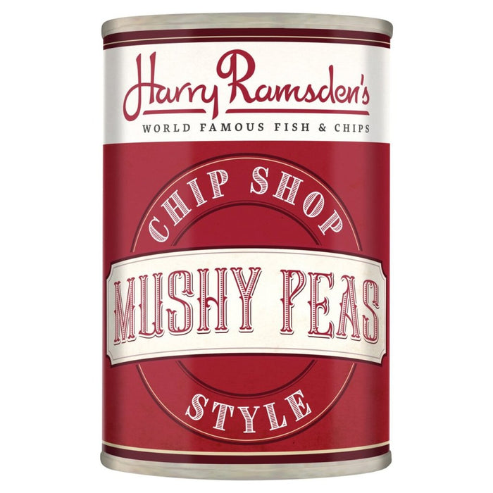 Harry Ramsden's Chip Shop Style Mushy Peas - 300g imported British grocery product available in Canada