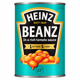 Heinz Beanz - 415g, front view of the product packaging