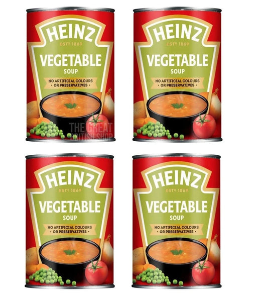 Heinz Vegetable Soup 400g - 4pack imported British grocery product available in Canada