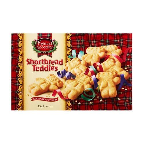 Highland Shortbread Teddies - 115g imported British grocery product available in Canada