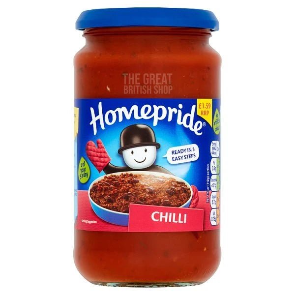 Homepride Cook In Sauce Chilli - 450g imported British grocery product available in Canada