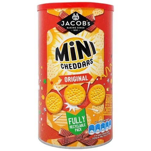 Jacob's Mini Cheddars Original - 260g imported British grocery product available in Canada