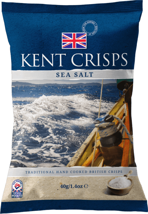 Kent Crisps Sea Salt 150g imported British grocery product available in Canada