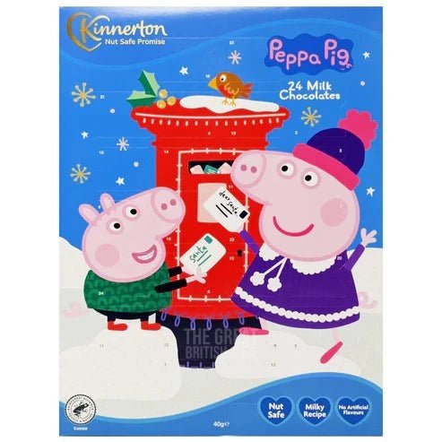 Kinnerton Peppa Pig Advent Calendar - 40g imported British grocery product available in Canada