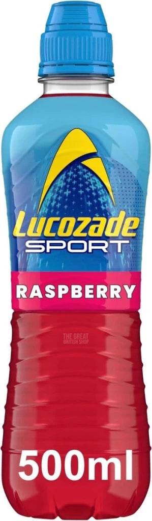 Lucozade Sport Raspberry - 500ml imported British grocery product available in Canada
