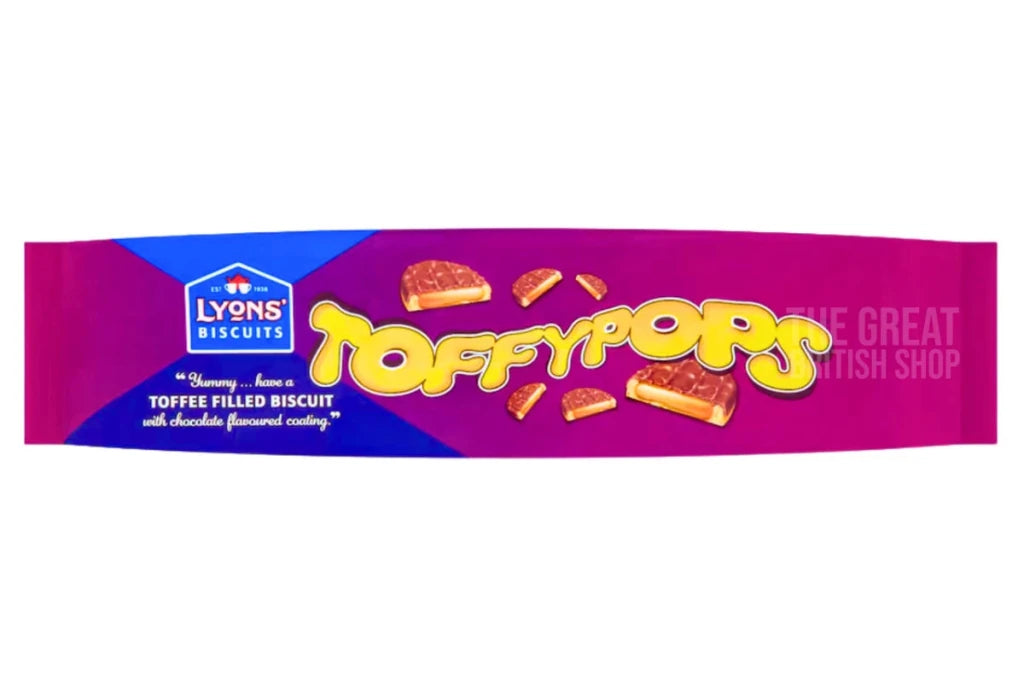 Lyons Toffypops - 120g imported British grocery product available in Canada