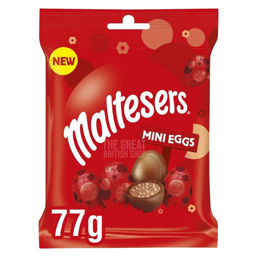 Maltesers Mini Eggs - 77g imported British grocery product available in Canada