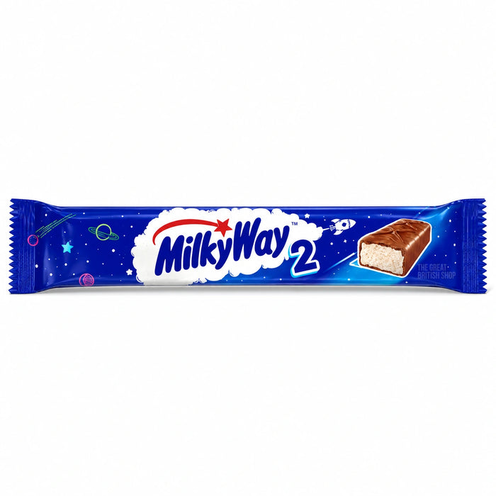 Mars MilkyWay Duo 43g, front view of the original product packaging.
