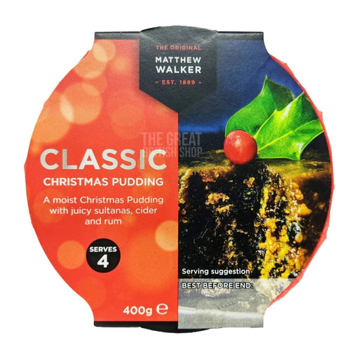 Matthew Walker Classic Christmas Pudding - 400g imported British grocery product available in Canada