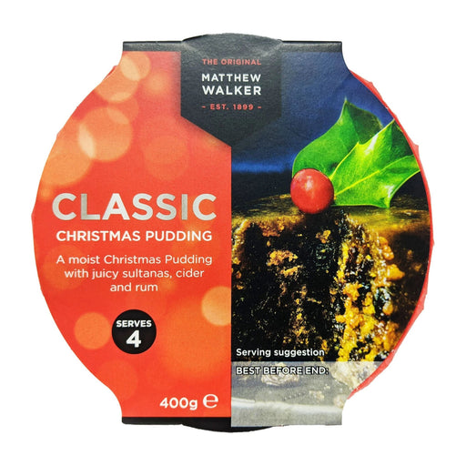 Matthew Walker Classic Christmas Pudding - 400g imported British grocery product available in Canada