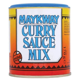 Maykway Curry Sauce Mix Mild 170g: the tin with blue lid showing front label and mild badge.