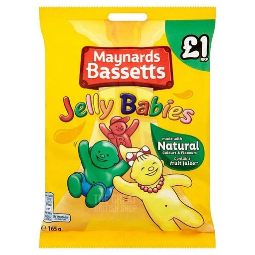 Maynards Bassetts Jelly Babies - 165g imported British grocery product available in Canada