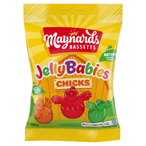 Maynards Bassetts Jelly Babies Chicks - 130g | British Store Online | The Great British Shop
