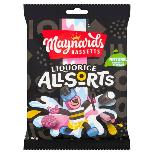 Maynards Bassetts Liquorice Allsorts - 130g imported British grocery product available in Canada