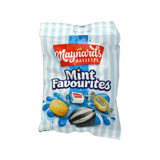 Maynards Bassetts Mint Favourites - 192g imported British grocery product available in Canada