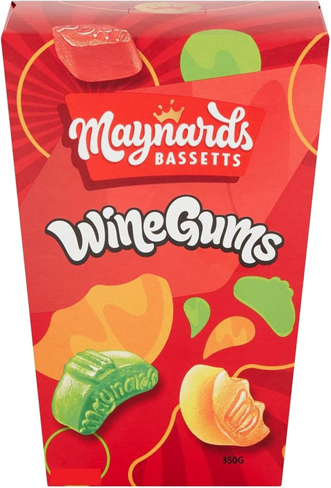 Maynards Bassetts Wine Gums Carton - 350g | British Store Online | The Great British Shop