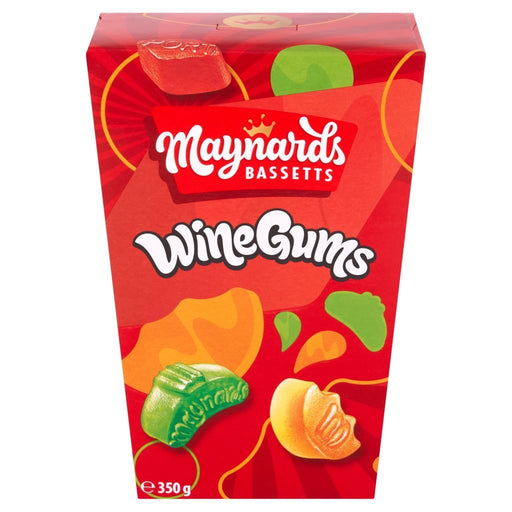 Maynards Bassetts Wine Gums Carton - 350g | British Store Online | The Great British Shop