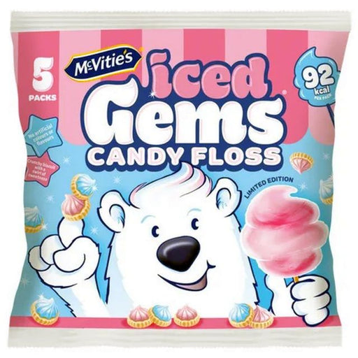 Mcvitie's Candy Floss Iced Gems - 5pk | British Store Online | The Great British Shop
