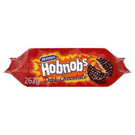 McVitie's Hobnob's Dark Chocolate 262g: front of the wrapped pack showing a biscuit image.