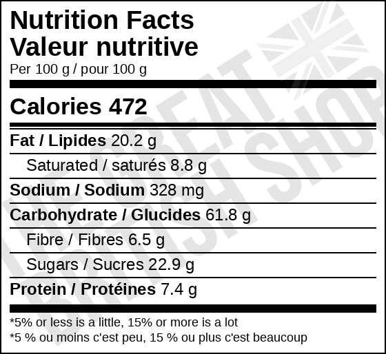 McVities Hobnobs Original - 255g imported British grocery product available in Canada
