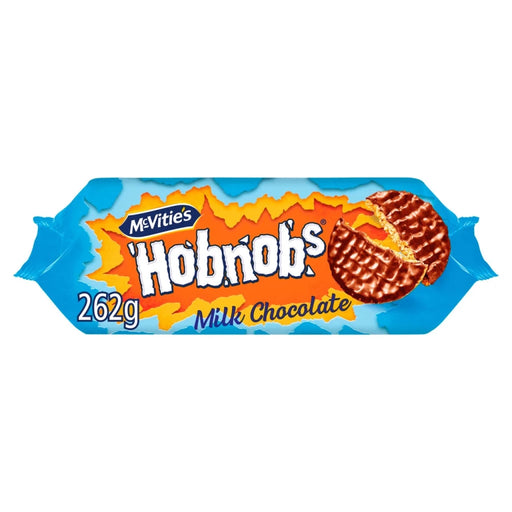 Mcvitie's Milk Chocolate Hobnobs - 262g imported British grocery product available in Canada