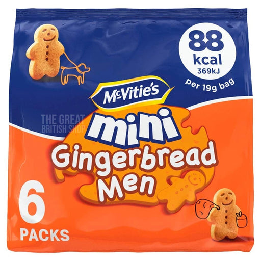McVitie's Mini Gingerbread Men - 6 Packs imported British grocery product available in Canada
