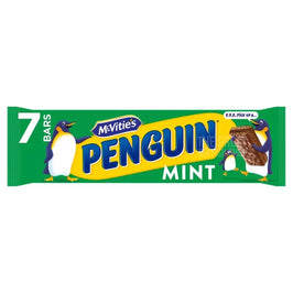 McVitie's Penguin Mint 172.2g: front of the multipack showing 7 bars and penguin graphics.