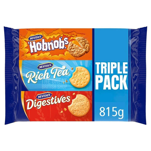 McVitie's Triple Pack - 815g imported British grocery product available in Canada