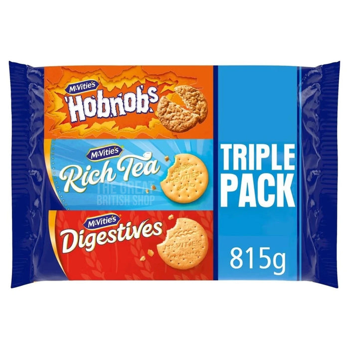 McVitie's Triple Pack - 815g imported British grocery product available in Canada