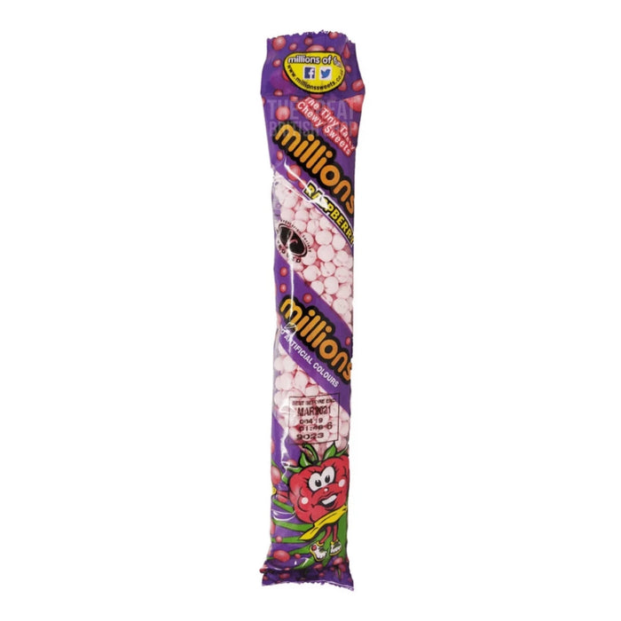 Millions Raspberry - 55g imported British grocery product available in Canada