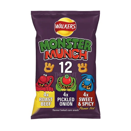 Monster Munch Variety - 12 Pack imported British grocery product available in Canada