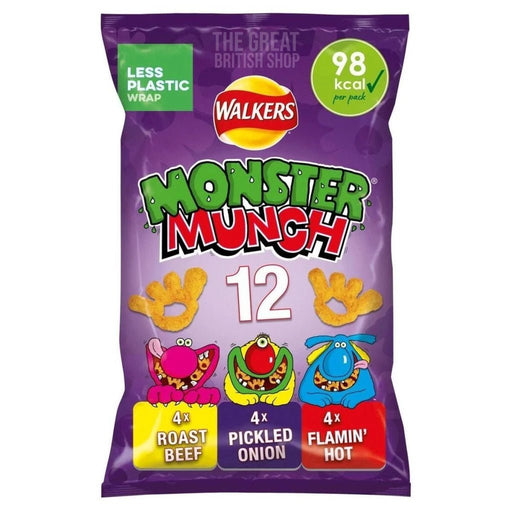 Monster Munch Variety - 12 Pack imported British grocery product available in Canada