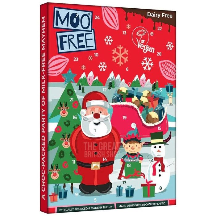 Moo Free Gluten & Dairy Free Milk Chocolate Advent Calendar - 70g imported British grocery product available in Canada
