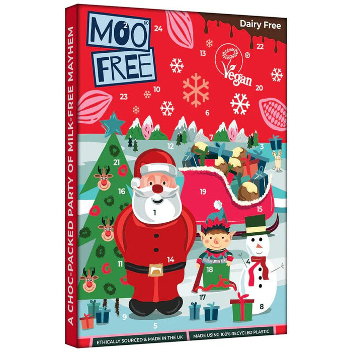 Moo Free Gluten & Dairy Free Milk Chocolate Advent Calendar - 70g imported British grocery product available in Canada