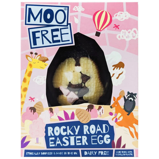 Moo Free Gluten Free & Vegan Rocky Road Easter Egg - 85g | British Store Online | The Great British Shop