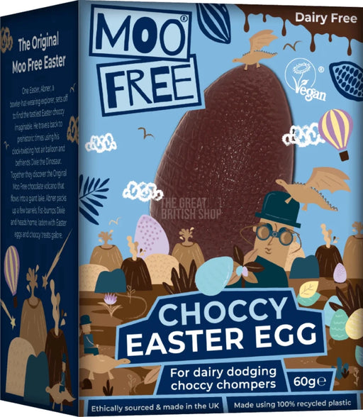 Moo Free Vegan Choccy Easter Egg - 60g imported British grocery product available in Canada