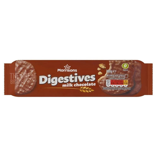 Morrisons Chocolate Chocolate Digestives - 300g imported British grocery product available in Canada