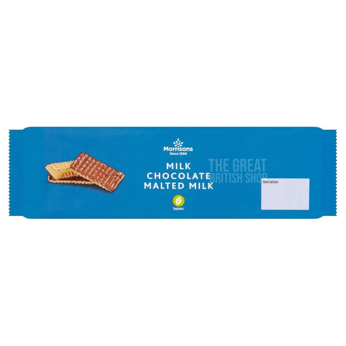 Morrisons Chocolate Malted Milk - 250g imported British grocery product available in Canada