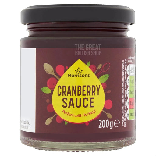 Morrisons Cranberry Sauce - 200g imported British grocery product available in Canada