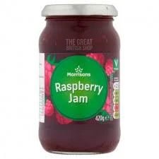 Morrisons Raspberry Jam - 420g imported British grocery product available in Canada