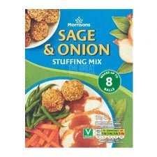 Morrisons Sage & Onion Stuffing Mix - Makes 8 imported British grocery product available in Canada