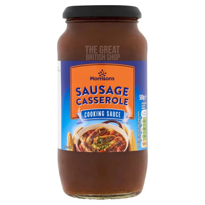 Morrisons Sausage Casserole Cooking Sauce imported British grocery product available in Canada
