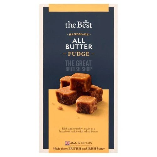 Morrisons The Best All Butter Fudge - 150g imported British grocery product available in Canada